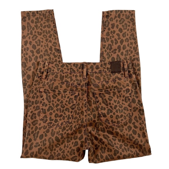 Level 99 Size 27 Spiced Leopard High Rise Button Fly Skinny Ankle jeans - Picture 5 of 9